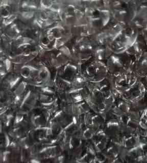 PRECIOSA Twin sklenené dvojdierkové perličky 50g, 2,5x5mm č. 12 (výhodné 50g balenie)