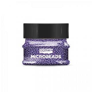 Sklenené mikro-perličky, 0,8-1 mm, 40 g, fialové (MICROBEADS - Pentart)