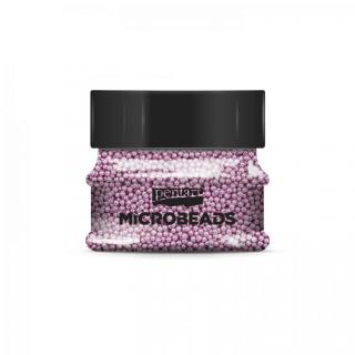Sklenené mikro-perličky, 0,8-1 mm, 40 g, ružové (MICROBEADS - Pentart)