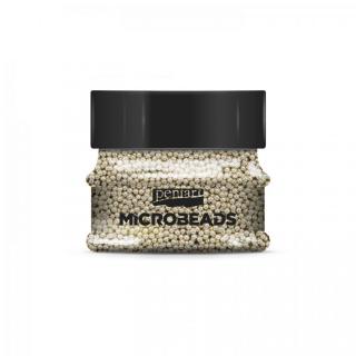 Sklenené mikro-perličky, 0,8-1 mm, 40 g, šampanské zlaté (MICROBEADS - Pentart)