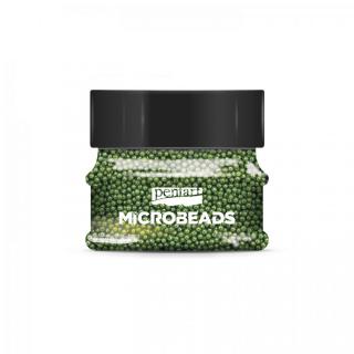 Sklenené mikro-perličky, 0,8-1 mm, 40 g, zelené (MICROBEADS - Pentart)