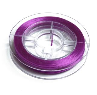 Vlasec pevný elastický, priemer: 0,8mm 1cievka 10m fialová (návin 10m - 1 cievka)