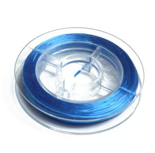 Vlasec pevný elastický, priemer: 0,8mm 1cievka 10m modrá (návin 10m - 1 cievka)