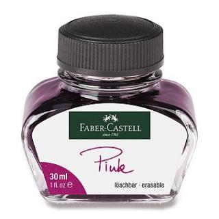 Atrament Faber Castell v skle, 30ml, ružový