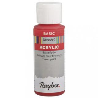 Basic akrylová farba 59 ml, jasno červená