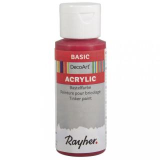 Basic akrylová farba 59 ml, ohnivá červená