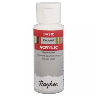 Basic akrylová farba 59ml, biela