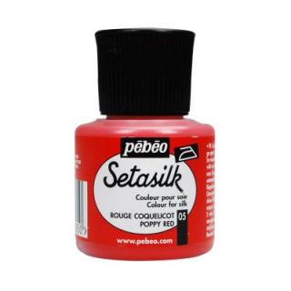 Farba na hodváb Setasilk 45ml, 05 Poppy red