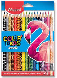 Pastelky Maped Animals, 18 farieb