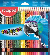 Pastelky Maped Animals, 24 farieb