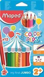 Pastelky trojhrané Maped Jumbo 12ks