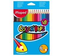 Pastelky trojhranné Maped, 18ks