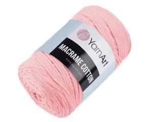 Pletacia priadza Macrame Cotton 250 g, sv. ružová