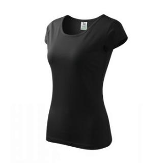 Tričko dámske Pure, veľkosť XL, čierne (XL, čierne)