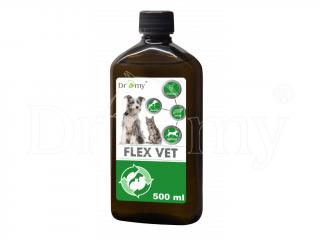 Dromy Flex Vet 500 ml (Tekutý liquid s vysokým obsahom účinných látok, pre podporu väzov, šliach a svalov.)