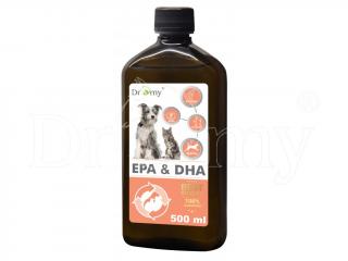 Dromy Omega 3 EPA  DHA olej 500 ml (Šesťdruhový olej bez zápachu s garantovaným obsahom EPA  DHA.)