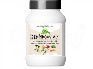 Dromy Semienkový mix 600 g (Semienkový mix zmes semien bez šupiek a olejnatých plodov pre B.A.R.F., varenú aj granulovanú stravu.)