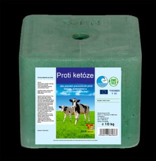 Minerálny liz ako prevencia ketózy Anti ketosis (Balenie 10kg) (Vitamínový a minerálny soľný liz s obsahom propylénglykolu ako prevencia ketózy u gravidných zvierat.)