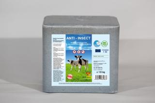 Minerálny liz s prírodnými arómami odpudzujúcimi hmyz Anti-Insect (Balenie 10kg) (Minerálny liz z morskej soli s arómami z bylín môže pomôcť odpudzovať hmyz.)