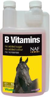 NAF B vitamins pre sústredenosť a celkovú vitalitu koní (flaša s dávkovačom 1l)