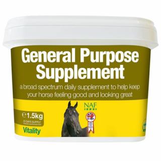 NAF General Supplement, kompletný vitamínový-minerálny výživový doplnok pre kone, kýblik 3kg (kýblik 1,5kg)
