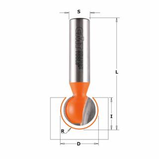 CMT C968 Drážkovacia guľová fréza - R6,35 D12,7x11 L57,15 S=8