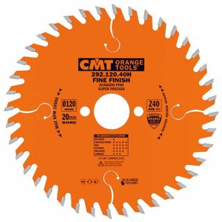 CMT Orange Pílový kotúč pre elektronáradie, finálny rez - D120x1,8/1,2 d20 Z40 HW