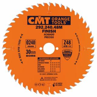 CMT Orange Pílový kotúč pre elektronáradie, finálny rez - D240x2,8 d30 Z48 HW