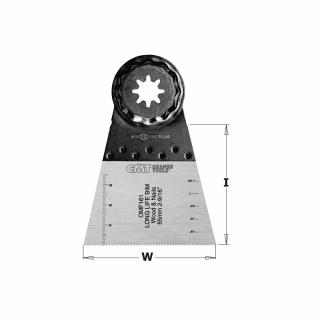 CMT Starlock Ponorný pílový list BIM s dlhou životnosťou, na drevo a klince - 65 mm, set 5 ks