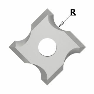 IGM N034 Žiletka tvrdokovová rádiusová - R1,5 mm MDF+