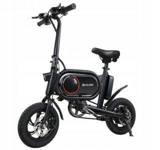 Malý elektrobicykel Alucard CS-P10 350W 25km/h (Alucard CS-P10-6Ah-Prenosný skladací elektrobicykel čierny)