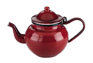 Smaltovaná kanvička na čaj 0,75 l – červená (Smaltovaná kanvička na čaj 0,75 l – červená)