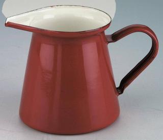 Smaltovaný džbánok na mlieko – červený (Smaltovaný džbánok na mlieko – červený)