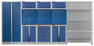 Zostava PROFI BLUE dielenského nábytku 4155 x 495 x 2000 mm - MTGS1300NE (Zostava PROFI BLUE dielenského nábytku 4155 x 495 x 2000 mm - MTGS1300NE)