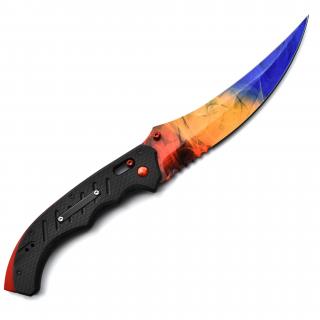 Counter-Strike KNIFE - FLIP KNIFE - Marble Fade Ice &amp; Fire