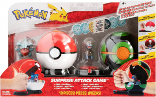 Pokémon - Herná súprava - Surprise Attack Game - Gible vs Deino