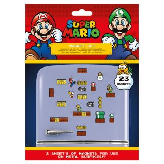 Super Mario - sada magnetiek - (23 ks)