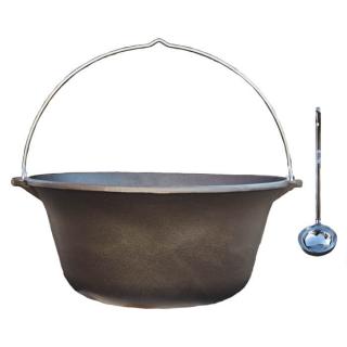 Perfect Cauldron kotlík na guláš liatina 0,7 cm 14,5 l, Perfect Cauldron naberačka nerez INOX