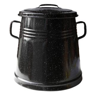 Perfect Cauldron smaltovaná nádoba na masť galetka 10 L BLACK