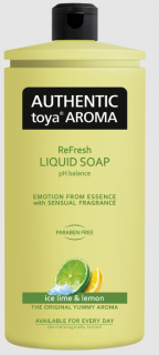 Authentic Toya Aroma tekuté mydlo 600 ml Varianta: Ice Lime & Lemon