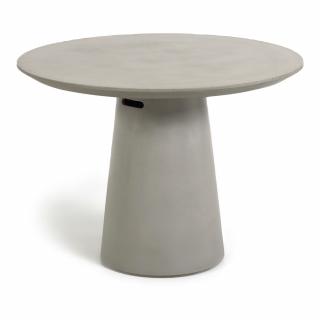 Betónový vonkajší jedálenský stôl Kave Home Itai, ? 120 cm  Rozbalené
