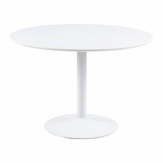 Biely okrúhly jedálenský stôl Actona Ibiza, ? 110 cm  Rozbalené