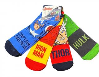 Chlapčenské licenčné ponožky, Marvel Avengers, 4 páry Veľkosť SPODNÁ BIELIZEŇ, PONOŽKY: 31/34