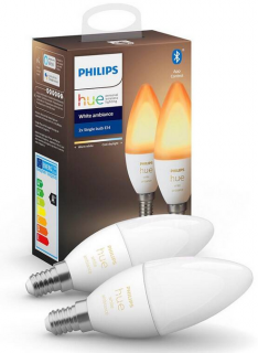 Chytrá žiarovka Philips Hue Bluetooth, 6W, E14, White Ambiance, 2ks (8719514356733)  Rozbalené