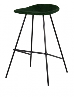Čierna barová stolička s menčestrovým povrchom Tenzo Ted  Rozbalené