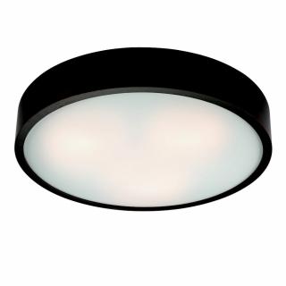 Čierne kruhové stropné svietodlo LAMKUR Plafond, ø 47 cm - rozbalené