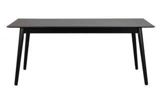 Čierny jedálenský stôl Rowico Lotta, 180 x 90 cm  Rozbalené