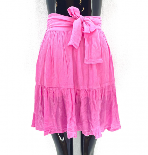 Dámska sukňa s textilným pásikom na zaväzovanie Gibson - ružová Veľkosť XS-XXL: 2XS
