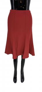 Dámska sukňa, UN TEMPS POUR ELLE, tmavo tehlová farba Veľkosť XS-XXL: L