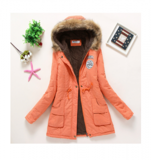 Dámska zimná bunda Jane Oranžová-veľkosť č. S Veľkosť XS-XXL: S